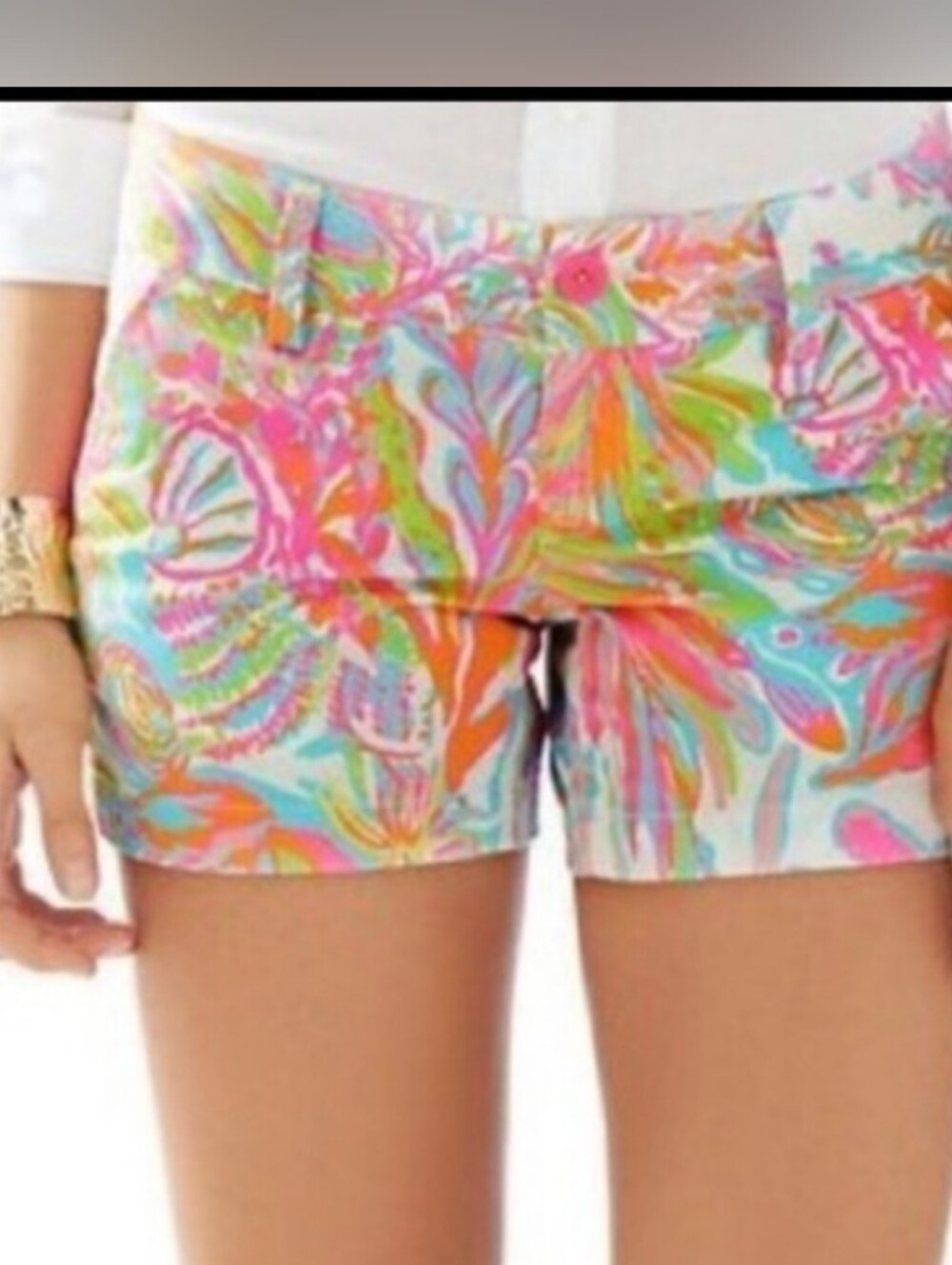 Lilly Pulitzer Callahan Coral Shorts Size 0